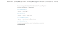 Tablet Screenshot of christophernortonconnections.com